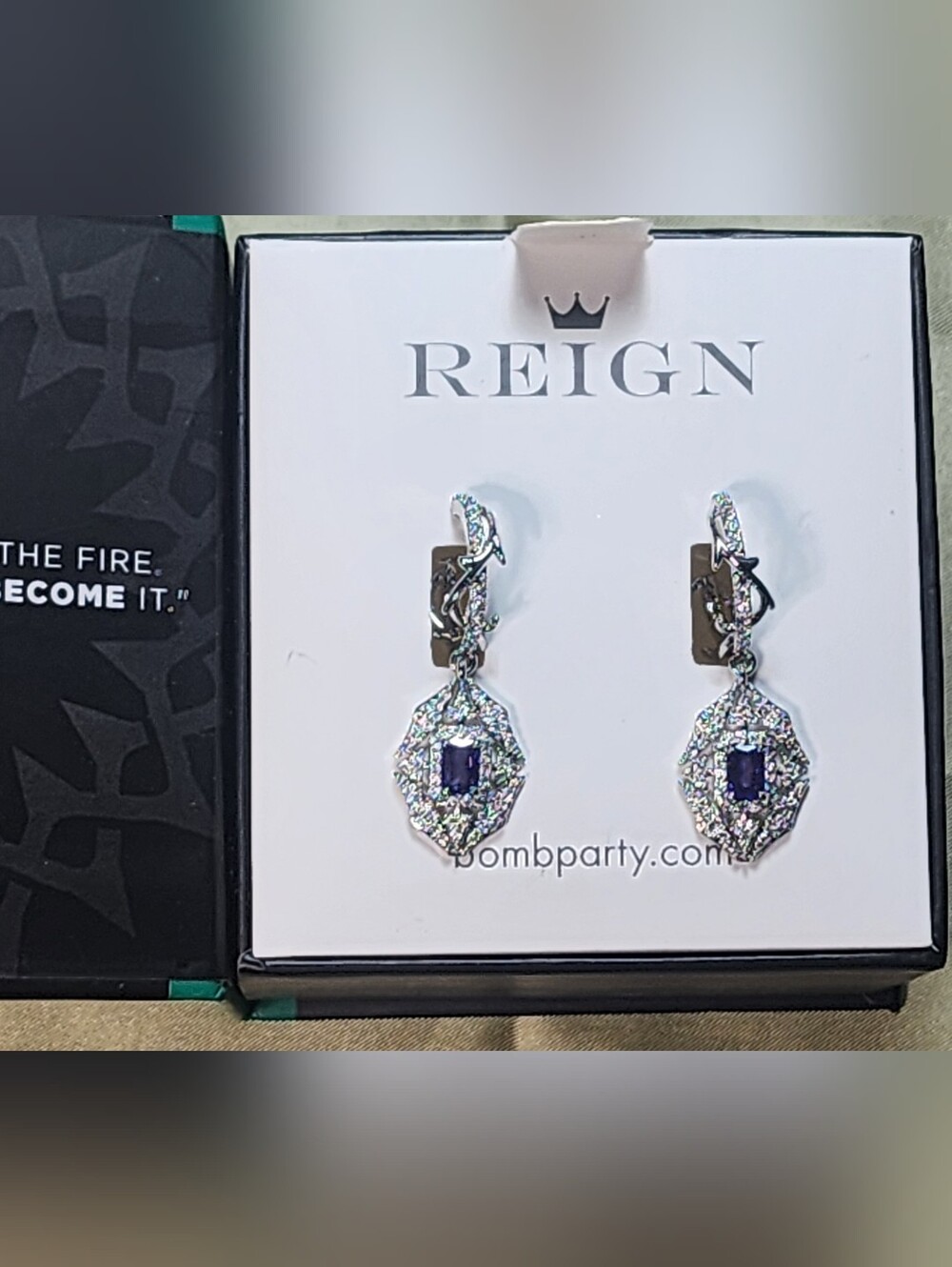 bombparty earrings Reign The  Villain Collection